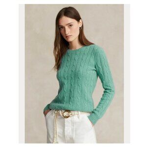 Polo Ralph Lauren - Cable-Knit Cashmere Sweater (Greenscape Melange)